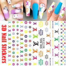 nail decals, Fashion, art, Colorful