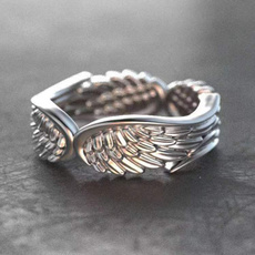 Sterling, wingsandring, Engagement, Jewelry