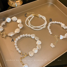 Beaded Bracelets, Fashion, Pearl Bracelet, irregularbracelet