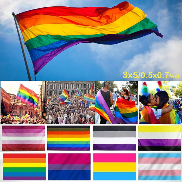 3x5 Or 0 5x0 7feet Rainbow Pride Flag Gay Lesbian Transgender Pride