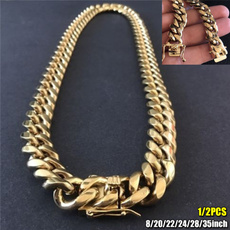 goldplated, Fashion, Chain, Stainless Steel