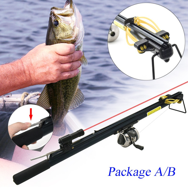 Fishing Shooting Fish Long Rod Slingshot Bow Laser Fishing Wheel