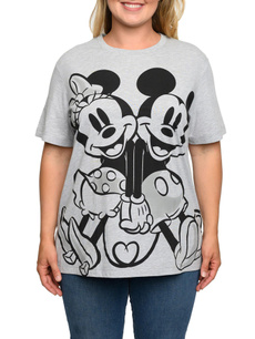 Mickey, Mickey Mouse, Plus Size, Gray