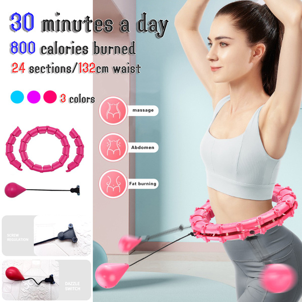 2022 Smart Weighted Exercise Ring, Abdominal Weight Loss/Slimming Waist ...