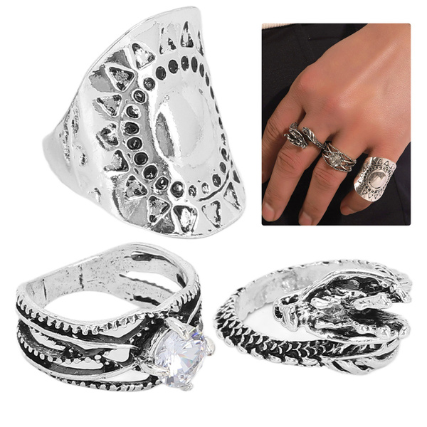 Anello In Argento Sterling Con Pietra A Cuore - Gioiello Regolabile Con Cristalli, Placcato Oro 14K - Foto 3