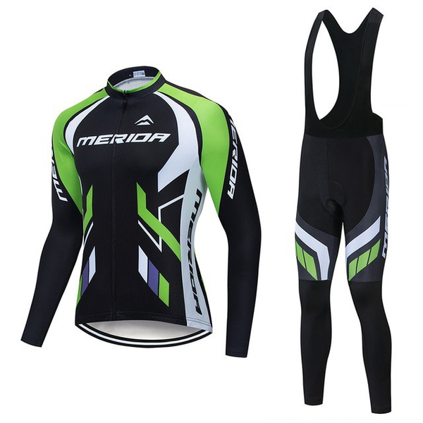 Hot Sale Merida Cycling Jersey Long Sleeve Set Bike Clothing Racing