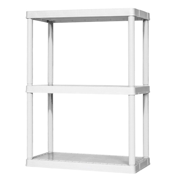 Resin Unit 3 Shelf Fixed Height Solid Light Duty Resin Storage Unit (Used) | Wish