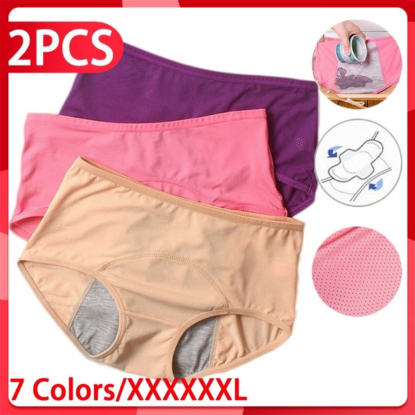 1/2 Pcs Leak Proof Menstrual Period Panties Women Underwear