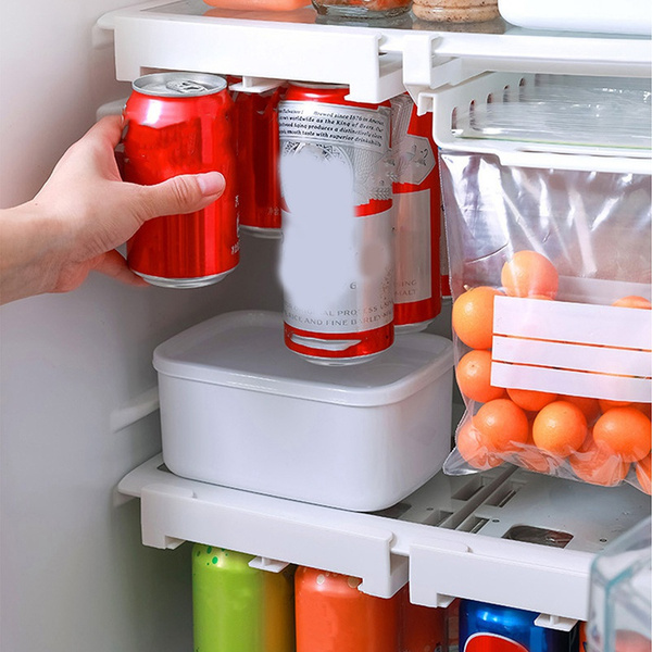 Fridge Organizer Bins Can Drink Dispenser Holder Refrigerator