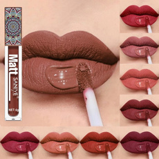 brown, velvet, Lipstick, Beauty