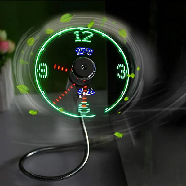Usb Clock Fan With Real Time Clock And Temperature Display Function Wish Usb Clock Fan With Real Time Clock And Temperature Display Function Wish