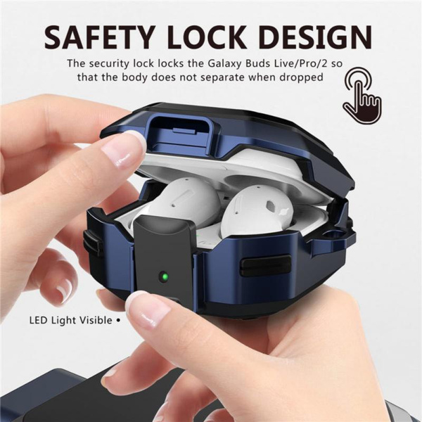 Spigen Rugged Armor Galaxy Buds 4 Pro / Galaxy Buds 4 hoesje zwart kopen