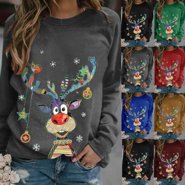 Ladies plus size outlet christmas jumpers