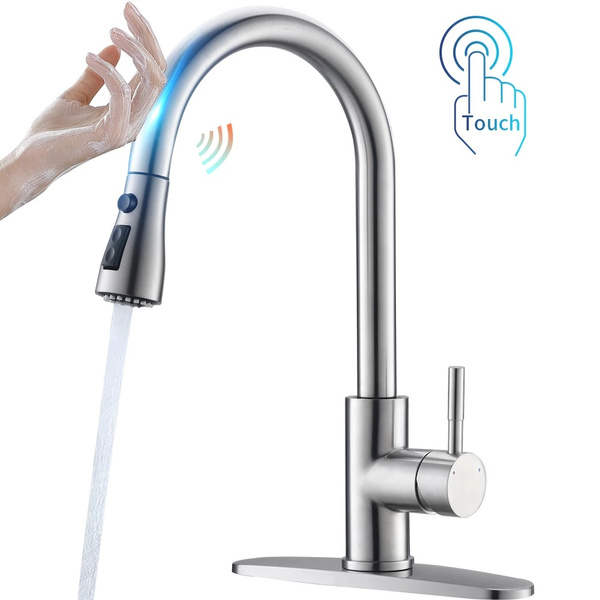 1PC Smart Touch Kitchen Faucets For Kitchen Water Tap Sink Mixer Rotate ...