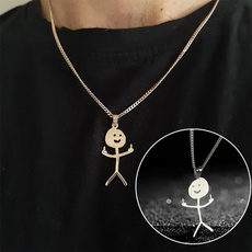 Funny, necklaces for men, Jewelry, Silver Pendant