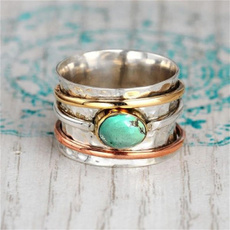 bohoring, ringsformen, Turquoise, Jewelry