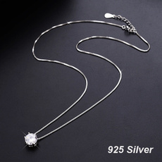 Chain Necklace, diamondchain, 925 sterling silver, Biżuteria