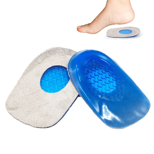 Gel Insole Silicone Heel Cushion Soles Relieve Foot Pain Protectors ...