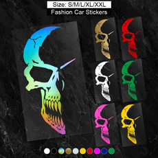 Car Sticker, Decor, skullsticker, skull