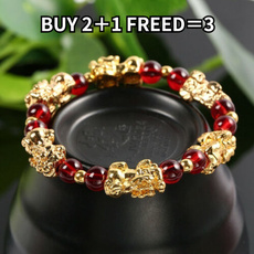 pixiu, Wristbands, Chinese, gold