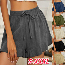 Summer, Trousers & Shorts, elastic waist, Cotton