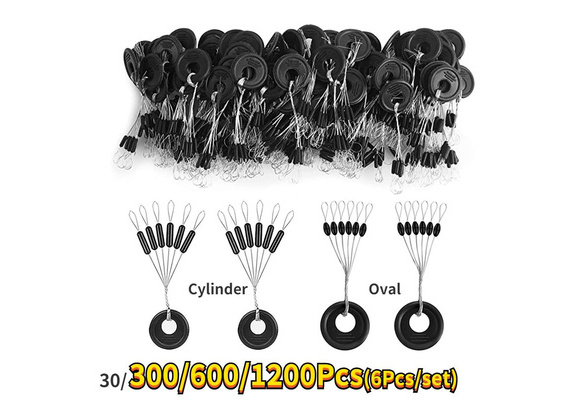 30/300/600/1200Pcs Fishing Accessories Bobber Stopper Line Space