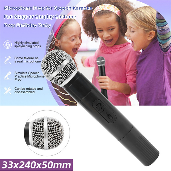 Microphone Prop Play Plastic Mics Simulate Speech, Practice Using ...