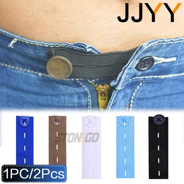 JJYY 1PC Elastic Adjustable Buckle Belt Extender Button for Jeans