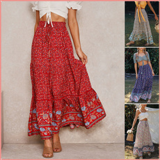 Summer, long skirt, vintageskirt, girlskirt