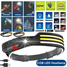 LED Headlights, Bicycle, Sports & Outdoors, Battery