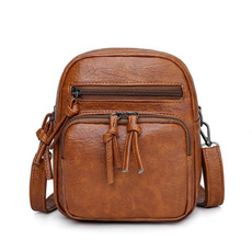 Shoulder Bags, Capacity, vintage bag, PU Leather