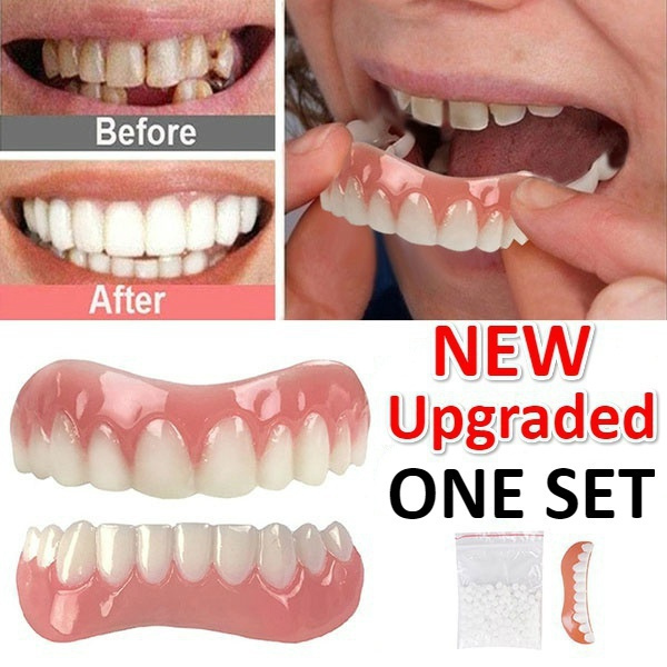 2022 Newest Model Prom Dentures Real Teeth 1 Pair of Comfortable and