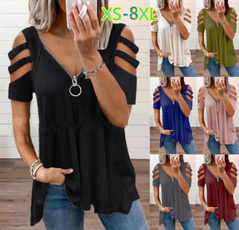 Summer, Plus Size, Fashion, Tops
