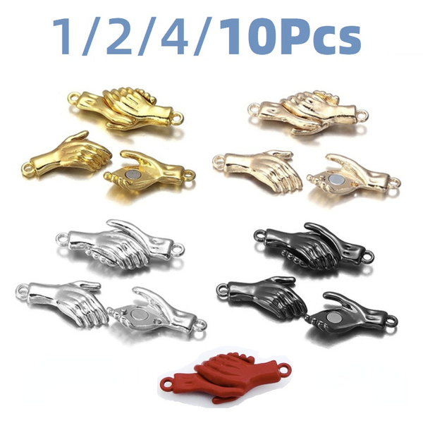 Handshake Clasps Connector Hook, DIY Necklace Bracelet