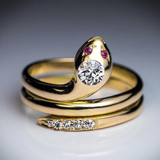 hip hop jewelry, wedding ring, gold, snakering