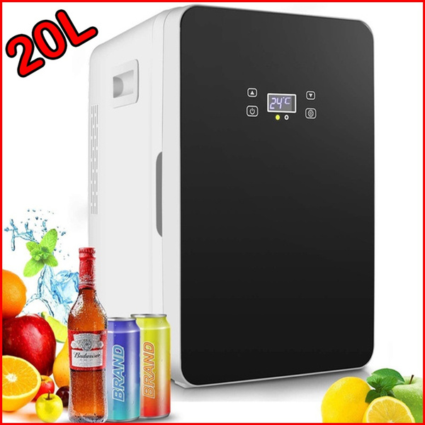 NEW 20L Mini Portable Fridge AC/DC Powered Cooler and Warmer, Compact ...