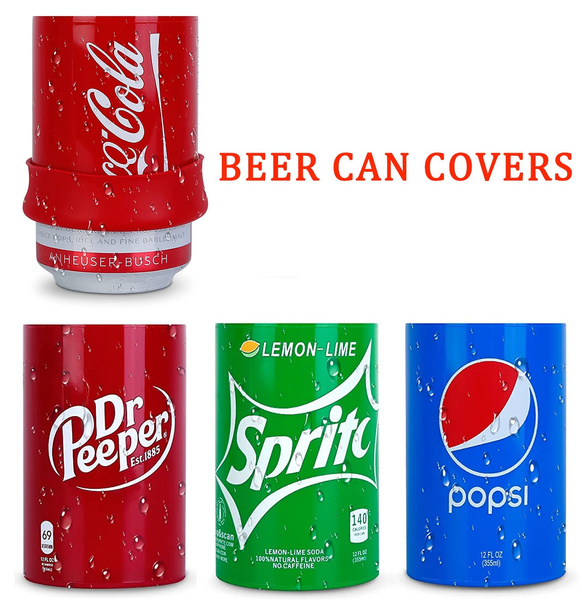 Silicone Sleeve Hide a Beer Can Cover Wraps Beverage That Look Like