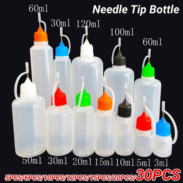 30PCS Needle Tip Glue Applicator Bottle Fine Needle Tip Squeeze
