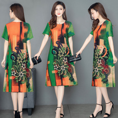 short sleeve dress, Necks, Sleeve, long dress
