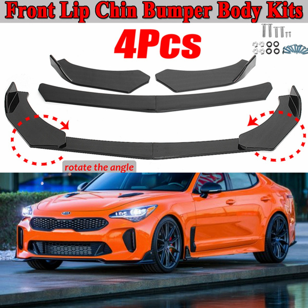 Universal Front Lip Chin Bumper Body Kits Carbon Front Bumper Lip Chin ...