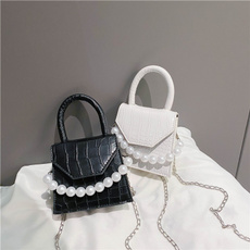 Shoulder Bags, femalehandbag, pearls, travelhandbag