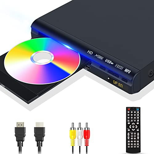 WONNIE DVD Player for TV, Home DVD Players with HD/AV/Coaxial Output ...