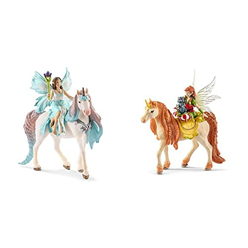  Schleich bayala Fairy Princess Eyela with Sparkly Unicorn Toy from The 
