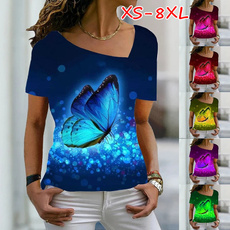 butterfly, Tops & Tees, Plus size top, Cotton T Shirt