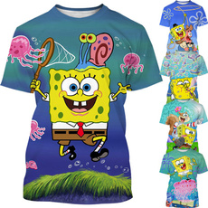 spongebobtshirt, Summer, Fashion, Graphic T-Shirt