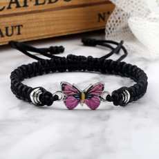womenhandmadebraceletjewelry, butterfly, pendantbracelet, Bracelet