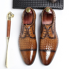 wovenshoe, formalshoe, Fashion, leather shoes