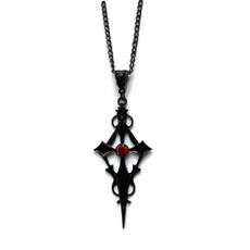 Goth, dagger, Cross Pendant, gothicgift