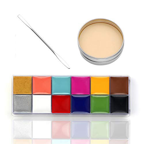 CCbeauty SFX Makeup kit Professional Face Paint Oil Based 12 Colors ...