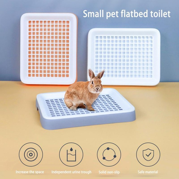 Enclosure Small Animal Rabbit Litter Toilet, Rectangular Cage Box